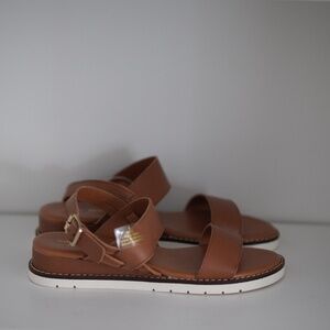 Mila Paoli Brown Leather Sandal Slide Slipper Women US 8 made in Italy